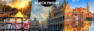 Circuito por Bruselas, Ámsterdam y Brujas con vuelos y desayunos incluidos