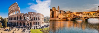 Florencia-Roma con vuelos ¡Y desayunos incluidos!