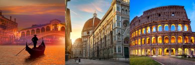 7 noches de ensueño por ITALIA: Venecia, Florencia y Roma