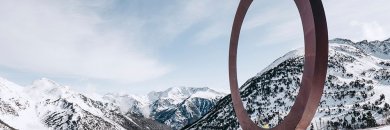 Invierno y naturaleza en las montañas de Ordino (Andorra)
