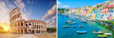 Nápoles-Roma con vuelos ¡Y desayunos incluidos!