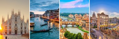 9 noches de ensueño por ITALIA: Milán, Venecia, Florencia y Roma