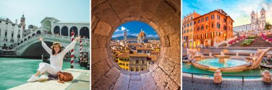 7 noches de ensueño por ITALIA: Venecia, Florencia y Roma