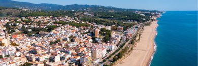 Primera línea de playa en Malgrat de Mar