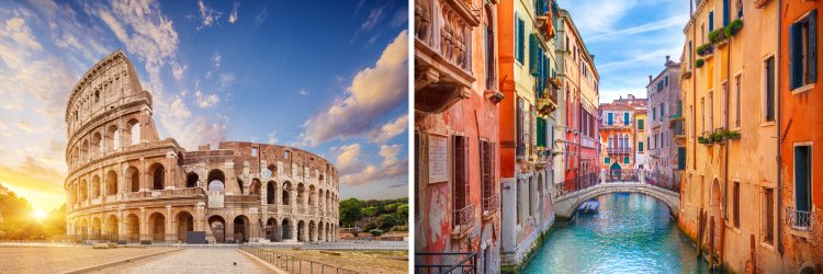 Descubre Venecia y Roma con circuito ¡vuelos y desayunos incluidos!
