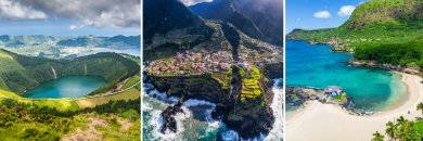 ¡No una, sino tres joyas del Atlántico te esperan! Azores, Madeira y Cabo Verde.