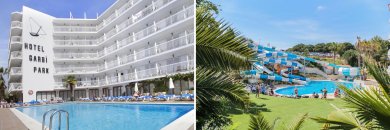 Verano en Lloret de Mar con toboganes en hotel 4*