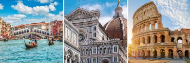 7 noches de ensueño por ITALIA: Venecia, Florencia y Roma