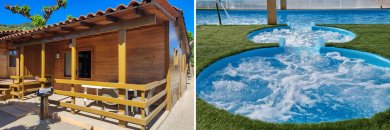 Tamarit es desconexión: duerme en un bungalow y relájate en el spa.