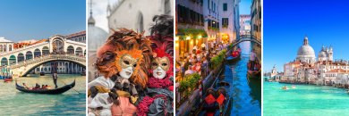 ¡Carnaval de Venecia! Vive la magia entre máscaras y canales