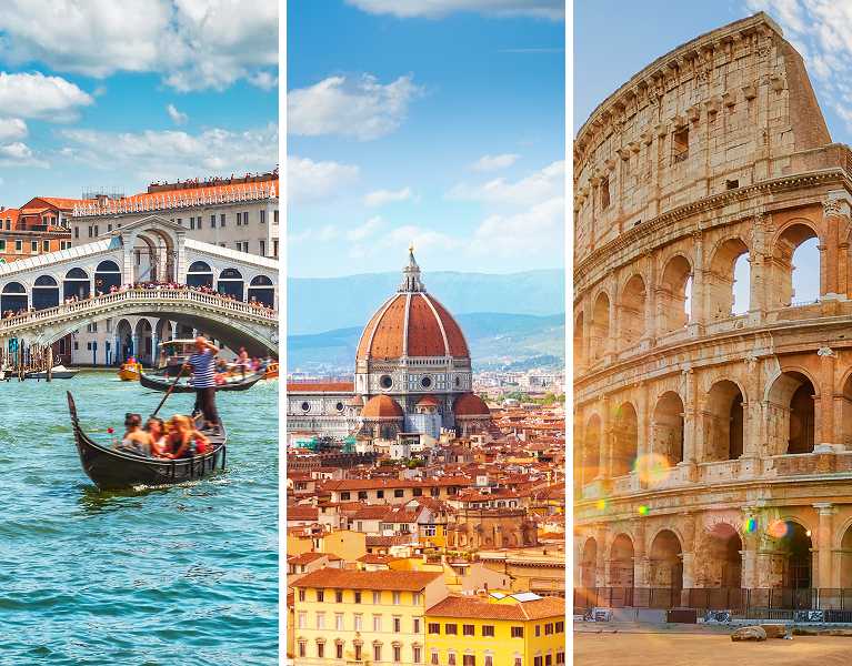 Un viaje único por Italia: 7 noches entre Venecia, Florencia y Roma