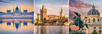 Circuito por el centro de Europa: Budapest, Praga y Viena con vuelos incluidos