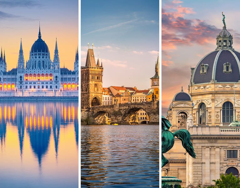 Circuito por el centro de Europa: Budapest, Praga y Viena con vuelos incluidos