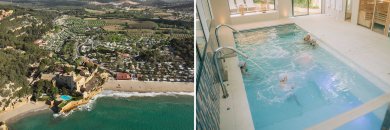 Camping de lujo de la Costa Dorada en primera línea de playa ¡incluye SPA!