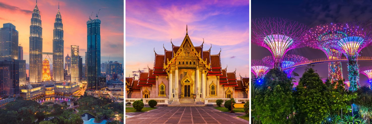 Capitales de Asia: Malasia, Tailandia y Singapur ¡3 países en un solo viaje!
