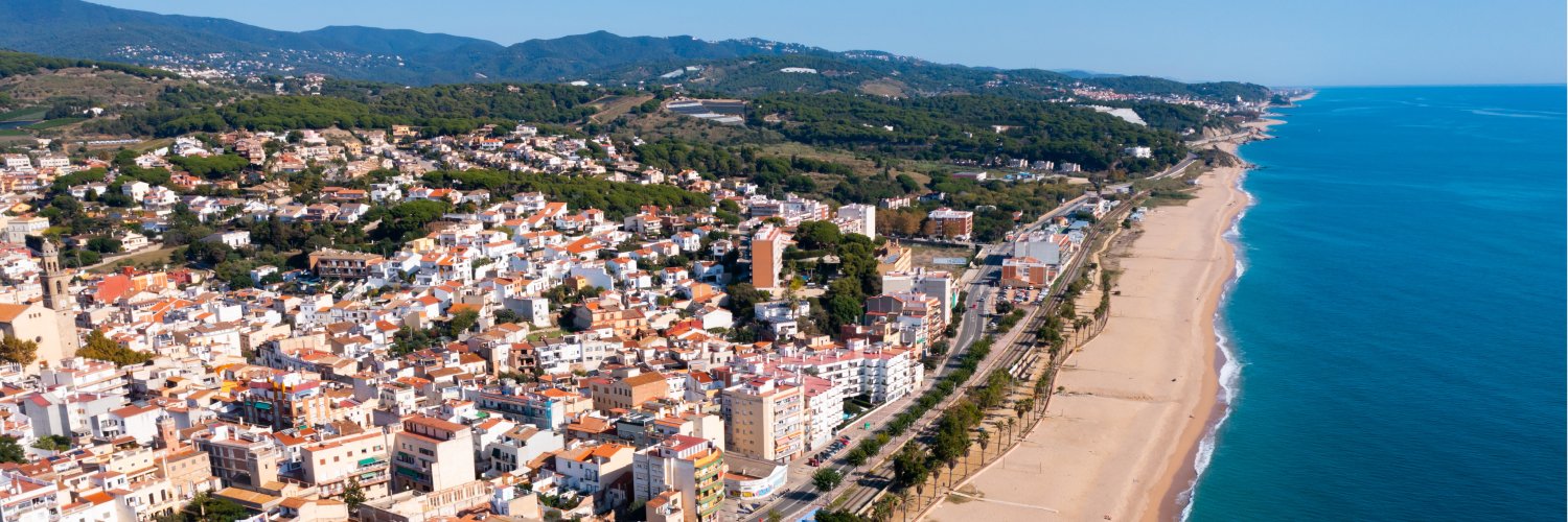 Primera línea de playa en Malgrat de Mar