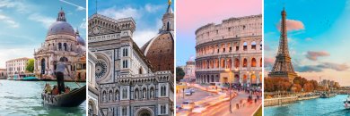 ¡Tour Europeo! Venecia, Florencia, Roma y París con vuelos incluidos