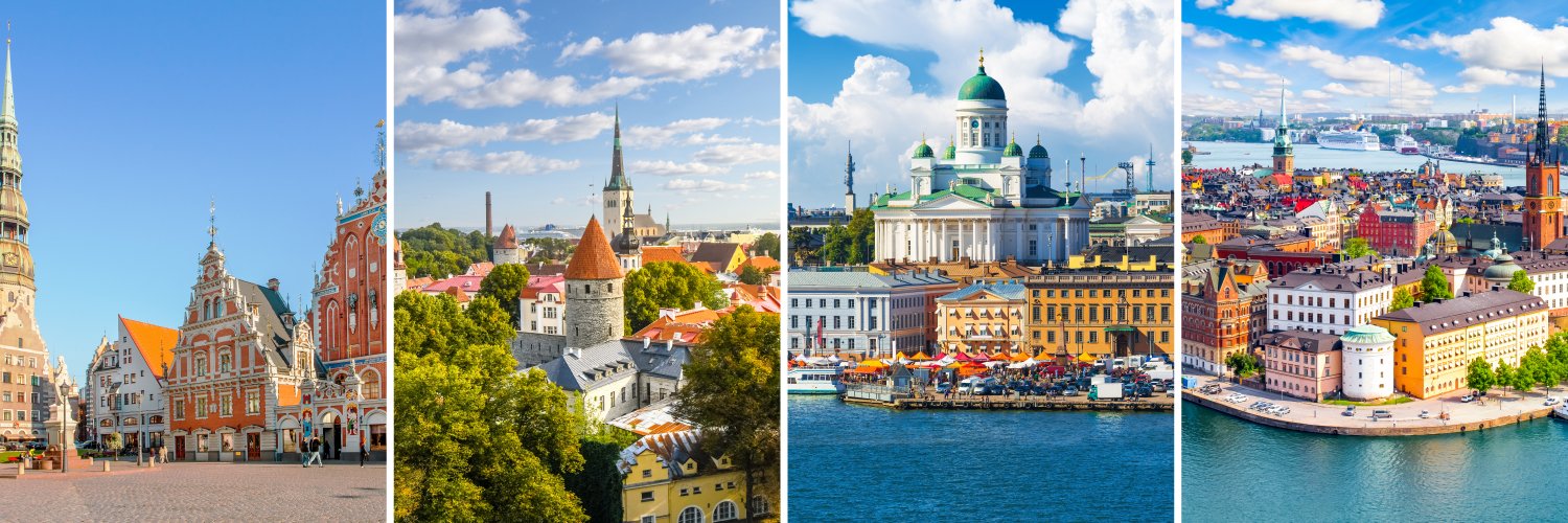 4 países en un solo viaje: Letonia, Estonia, Finlandia y Suecia.
