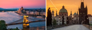 ¡Viaje europeo! De los castillos de Praga a los balnearios de Budapest con vuelos incluidos