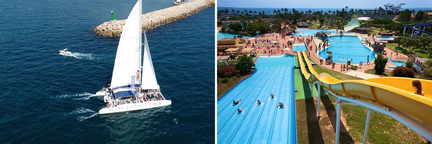 ¡Cambrils con extra de adrenalina! Tú eliges: catamarán o Aquopolis