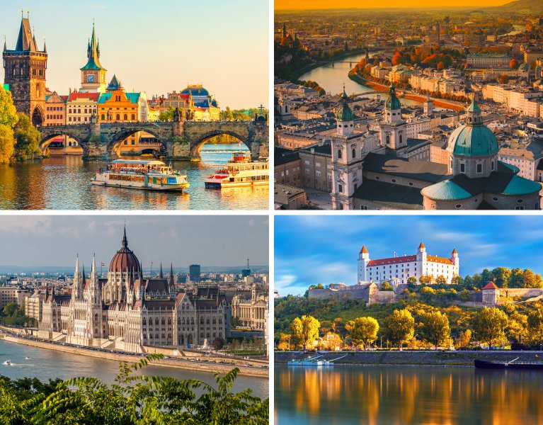 Las 4 grandes joyas de Europa: Praga, Viena, Bratislava y Budapest