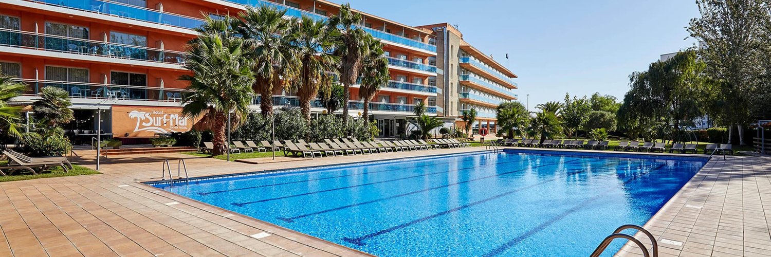 Hotel frente a la playa de Fenals en Lloret de Mar