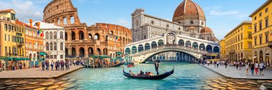 Un viaje por el corazón de Italia: Venecia, Florencia y Roma