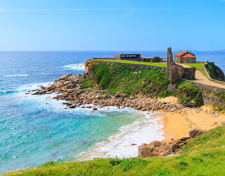 Entre Sanxenxo y O Grove, con la mejor playa de Galicia enfrente