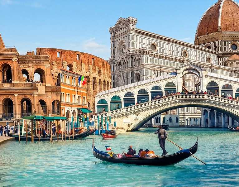 Entre góndolas y ruinas eternas: ruta por Venecia y Roma ¡Vuelos incluidos!