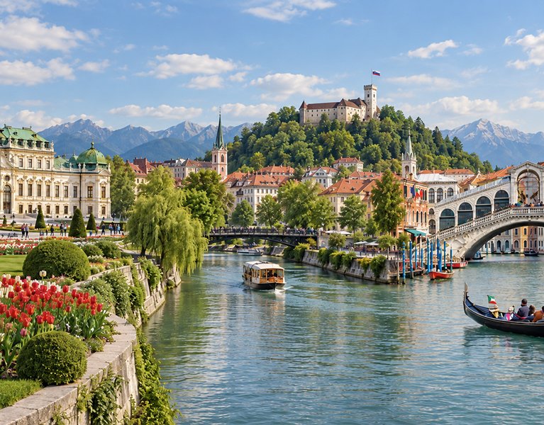 Viena, Liubliana y Venecia: una aventura por el corazón de Europa ¡Vuelos incluidos!