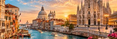 Descubre el norte de Italia: Milán y Venecia te esperan