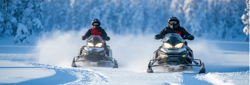 Pyhä: safari en motos de nieve, karting y minimotos